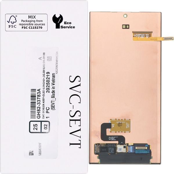 Дисплей для Samsung S918 Galaxy S23 Ultra 5G чорний GH82-33783A ORIGINAL