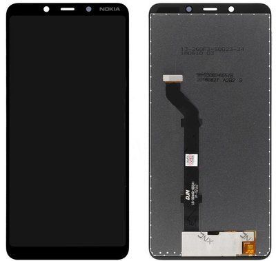 Дисплей для Nokia 3.1 Plus з сенсором чорний