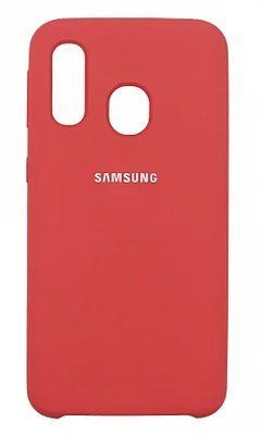 Чехол-накладка Silicone Case Samsung Galaxy A40 (2019) A405F Red