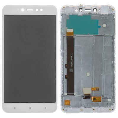Дисплей для Xiaomi Redmi Note 5A Prime 3/32 Gb з сенсором та рамкою білий