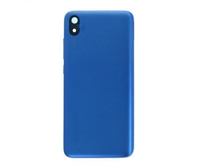 Задня кришка для Xiaomi Redmi 7A, зі склом камери синя
