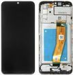 Дисплей для Samsung A025G Galaxy A02S з сенсором та рамкою чорний (GH81-18456A) ORIGINAL