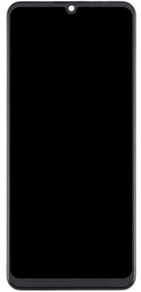 Дисплей для ZTE Blade A72s с рамкой черный