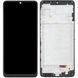 Дисплей для Samsung M225 Galaxy M22, E225 с рамкой черный OLED (Small LCD)