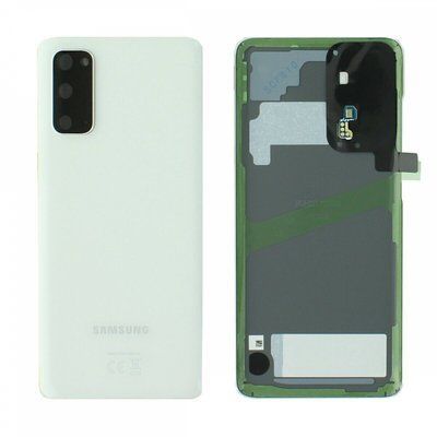 Задняя крышка для Samsung Galaxy S20 G980F со стеклом камеры белая