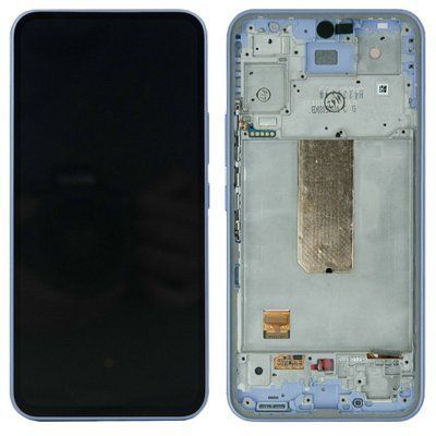 Дисплей для Samsung A546B Galaxy A54 5G с сенсором и фиолетовой рамкой (GH82-31232D) ORIGINAL