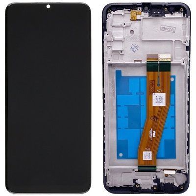 Дисплей для Samsung A025F Galaxy A02s, M025 Galaxy M02s с сенсором и рамкой черный