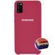 Чохол-накладка Silicone Case Samsung Galaxy A41 (2020) A415F Rose Red