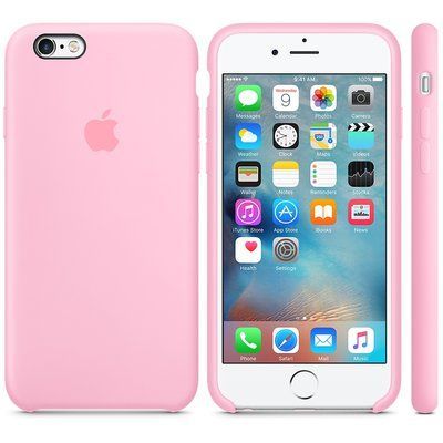 Чехол-накладка Silicone Case Apple iPhone 6, iPhone 6S Bright Pink