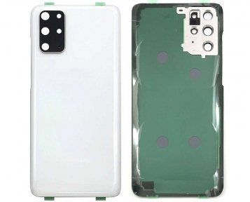 Задняя крышка для Samsung Galaxy S20 Plus G985F со стеклом камеры белая