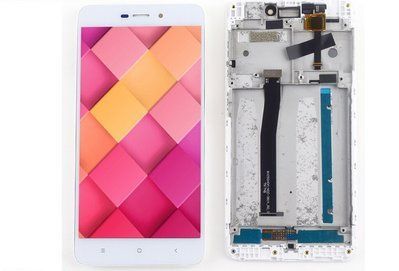 Дисплей для Xiaomi Redmi 4A з сенсором та рамкою білий