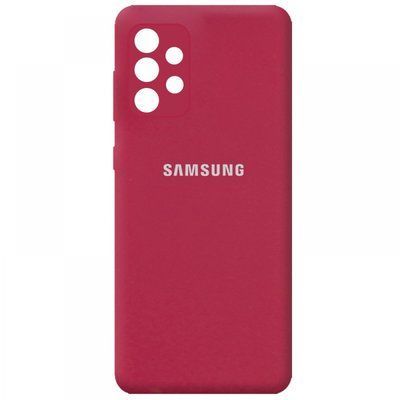 Чохол-накладка Silicone Case Samsung Galaxy A32 (2021) A325F Rose red