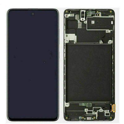 Дисплей для Samsung Galaxy A71 A715 2020 с сенсором и рамкой черный IPS