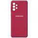 Чехол-накладка Silicone Case Samsung Galaxy A32 (2021) A325F Rose red