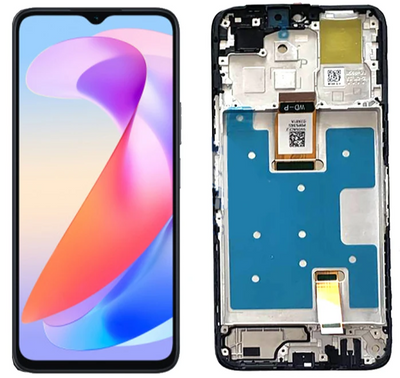 Дисплей для Huawei Honor X6A с сенсором и рамкой черный