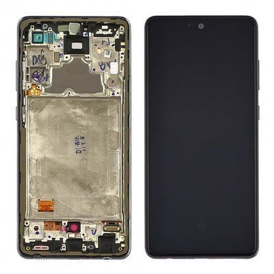 Дисплей для Samsung Galaxy A72 A725 2021 (Big LCD) с сенсором и рамкой черный OLED
