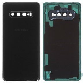 Задняя крышка для Samsung Galaxy S10 Plus G975F со стеклом камеры черная
