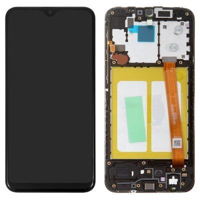 Дисплей для Samsung Galaxy A20e A202 с сенсором и рамкой черный (GH82-20186A) ORIGINAL