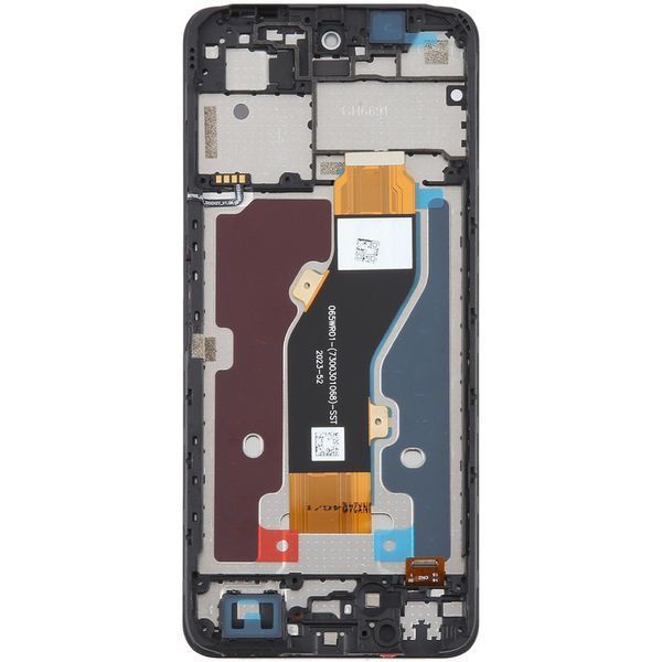 Дисплей для ZTE Blade A75 4G с рамкой черный