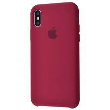 Чохол-накладка Silicone Case Apple iPhone XS Max Rose Red