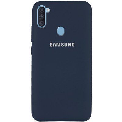 Чехол-накладка Silicone Case Samsung Galaxy A11 (2020) A115F, Galaxy M11 M115F Midnight Blue
