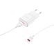 Зарядный блок Borofone BA48A (1USB/2.1A) + кабель Lightning белый